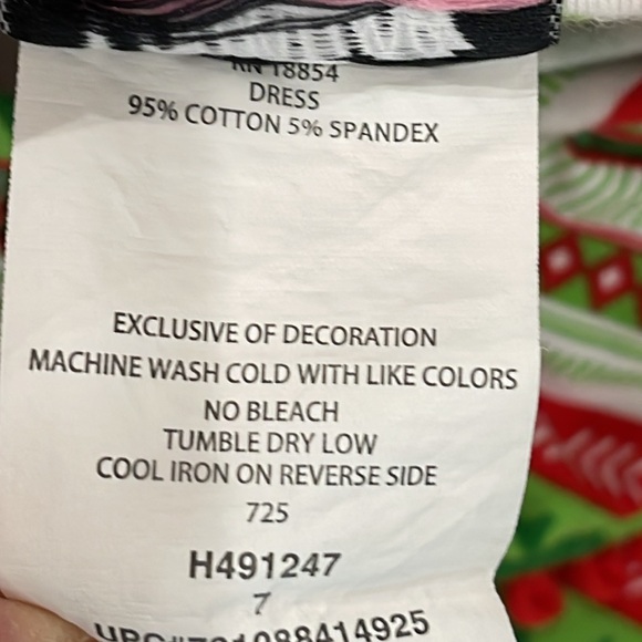 Christmas/Holiday Red & Green Dress - Picture 8 of 10